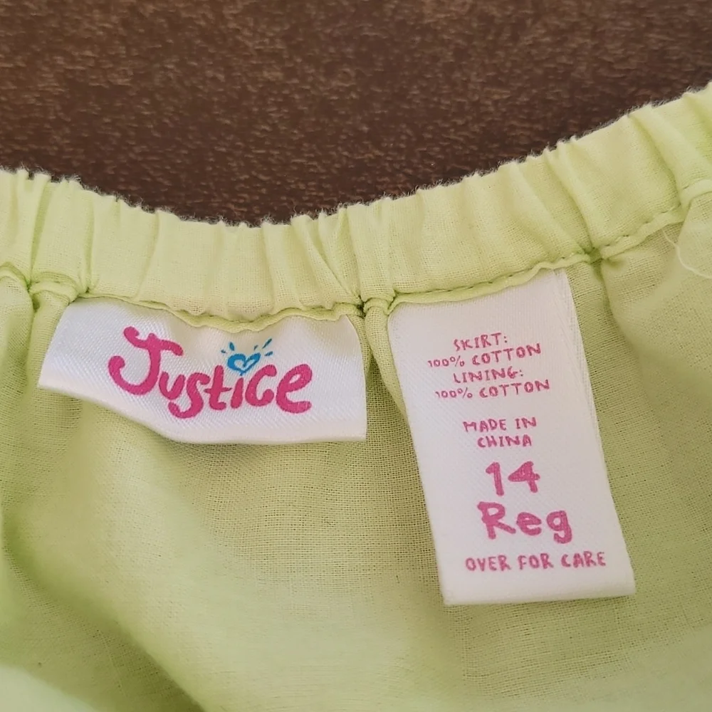 Justice skirt size 14